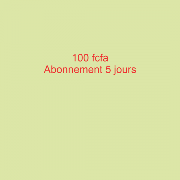 Abonnement test Admin